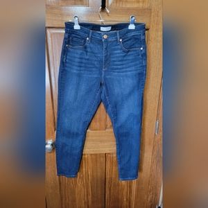 Loft Curvy Skinny Crop Jeans